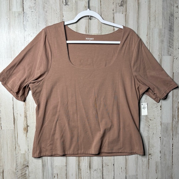 Old Navy Women's Brown Fitted Layer Elbow-Sleeve Scoop
Neck Top Size XXL NWT! - Picture 6 of 14